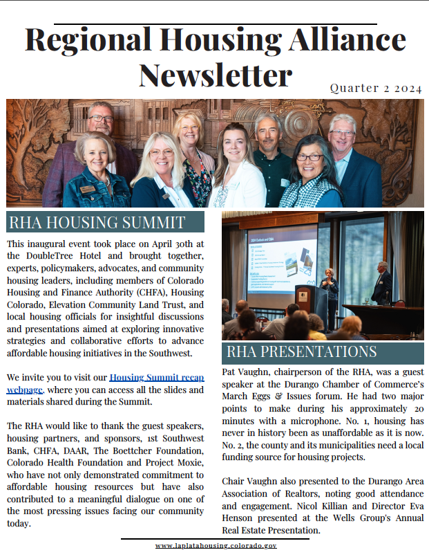 Cover Image of RHA Newsletter Qtr. 2